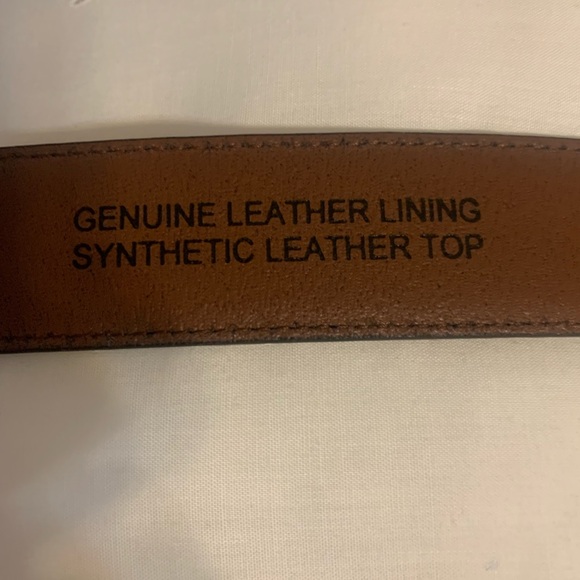 Columbia leather belt, size 48, camel brown color - Picture 4 of 6